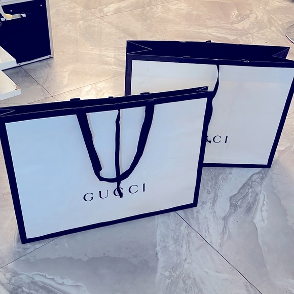 Gucci Gift Bags (2) different sizes - Picture 1 of 6